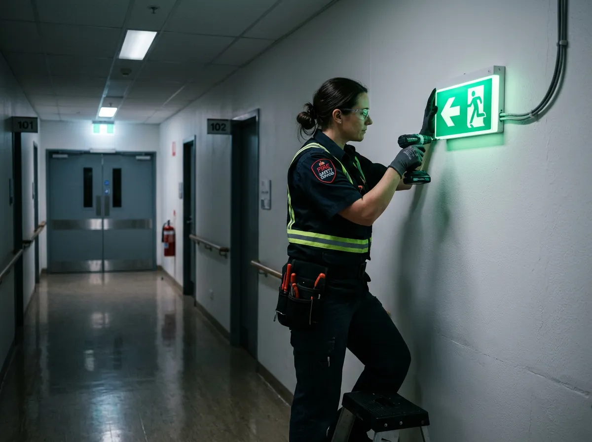 Señalética y luces de emergencia